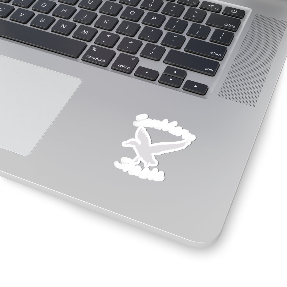 White Logo Stickers